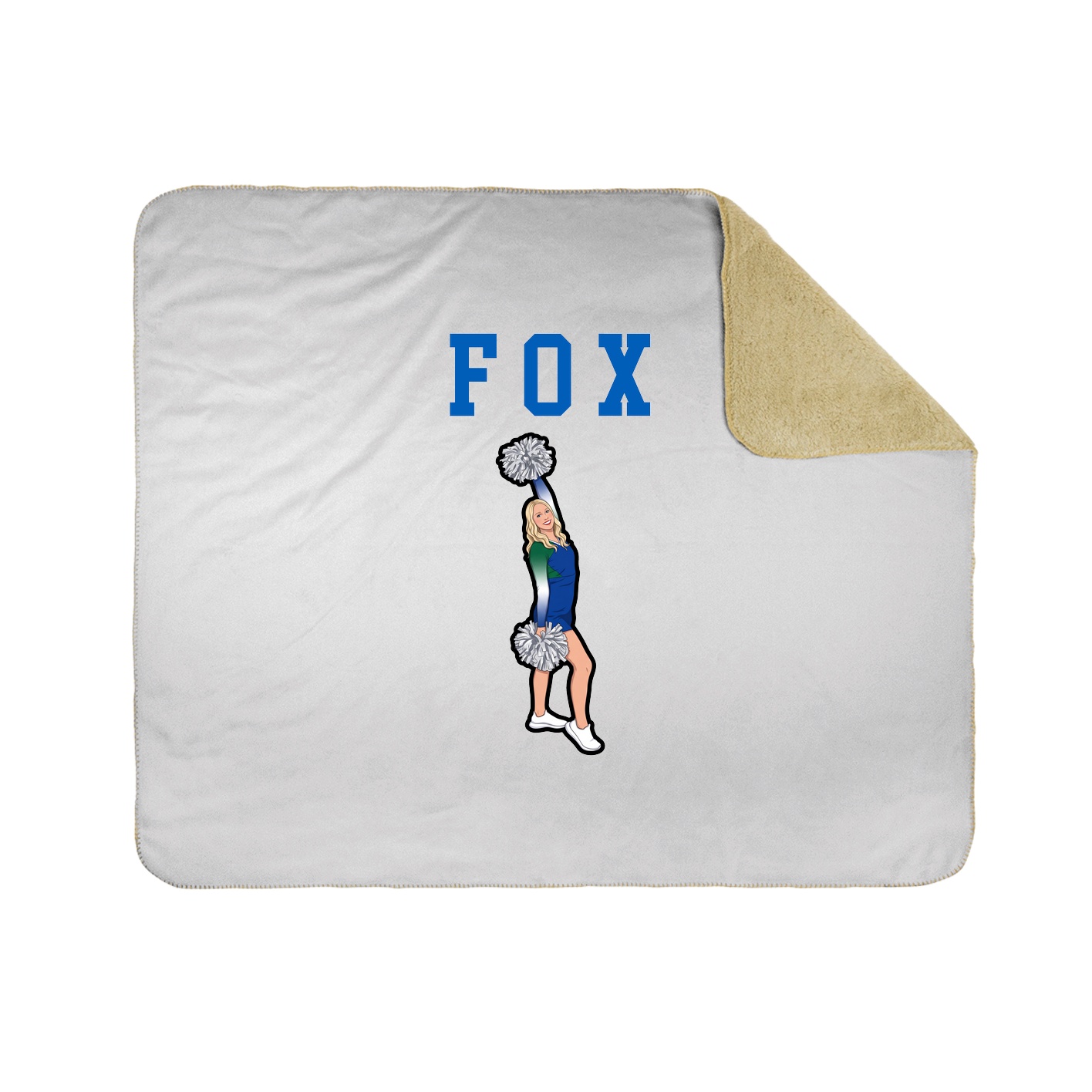 Throw Blanket — Shirsey in White