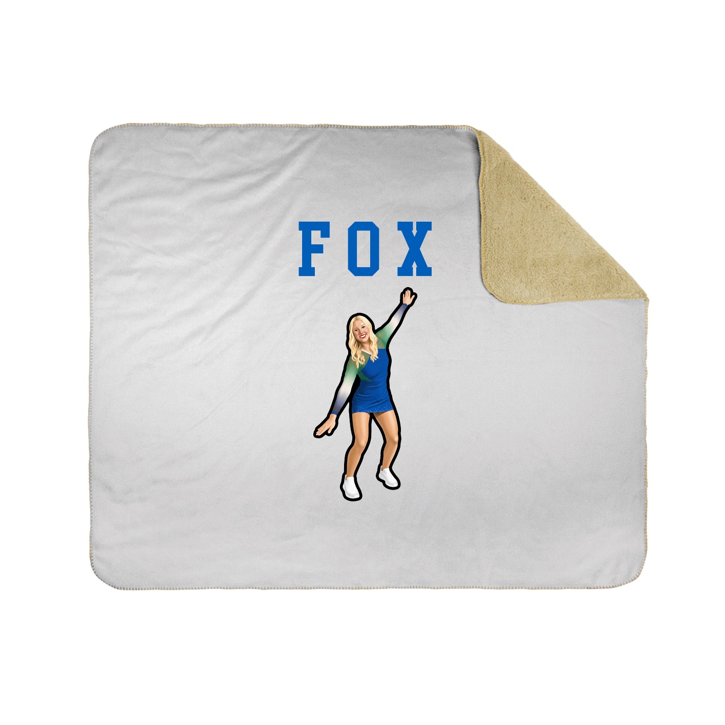Throw Blanket — Shirsey in White