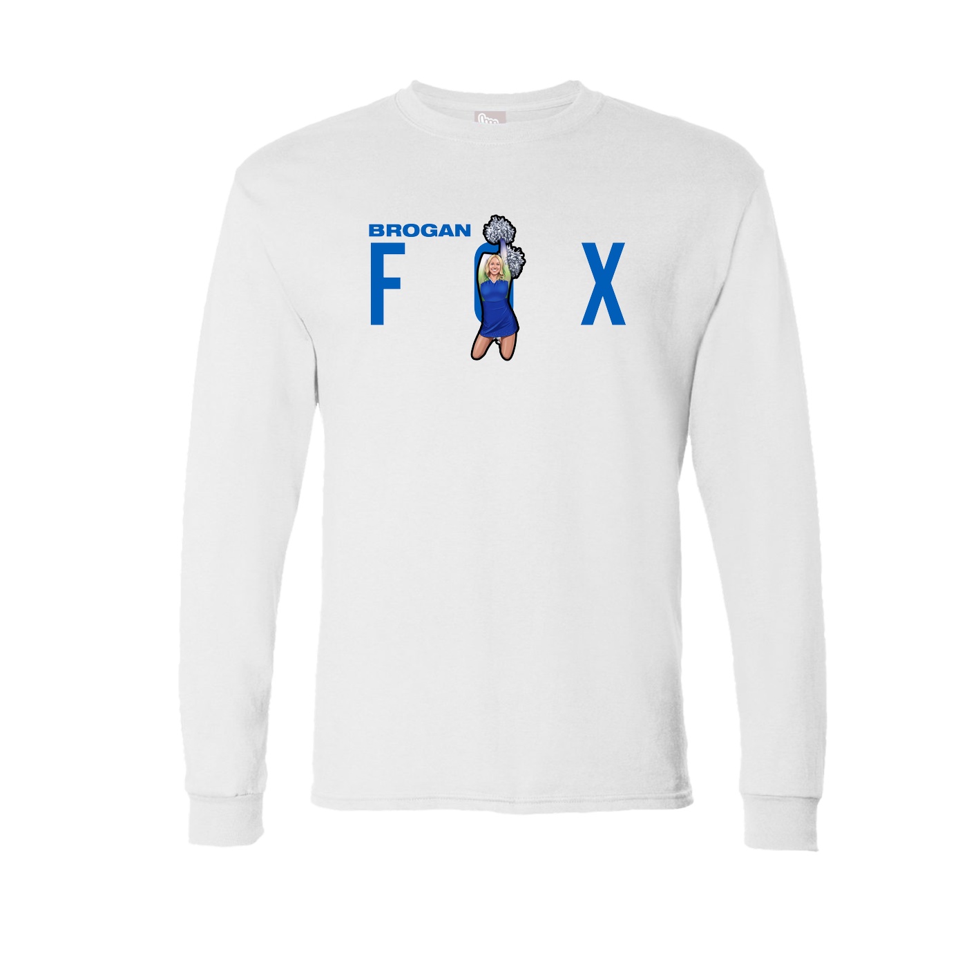 Long Sleeve Tee — Player Name in White