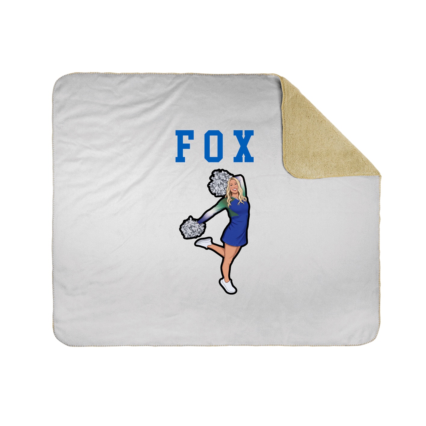 Throw Blanket — Shirsey in White