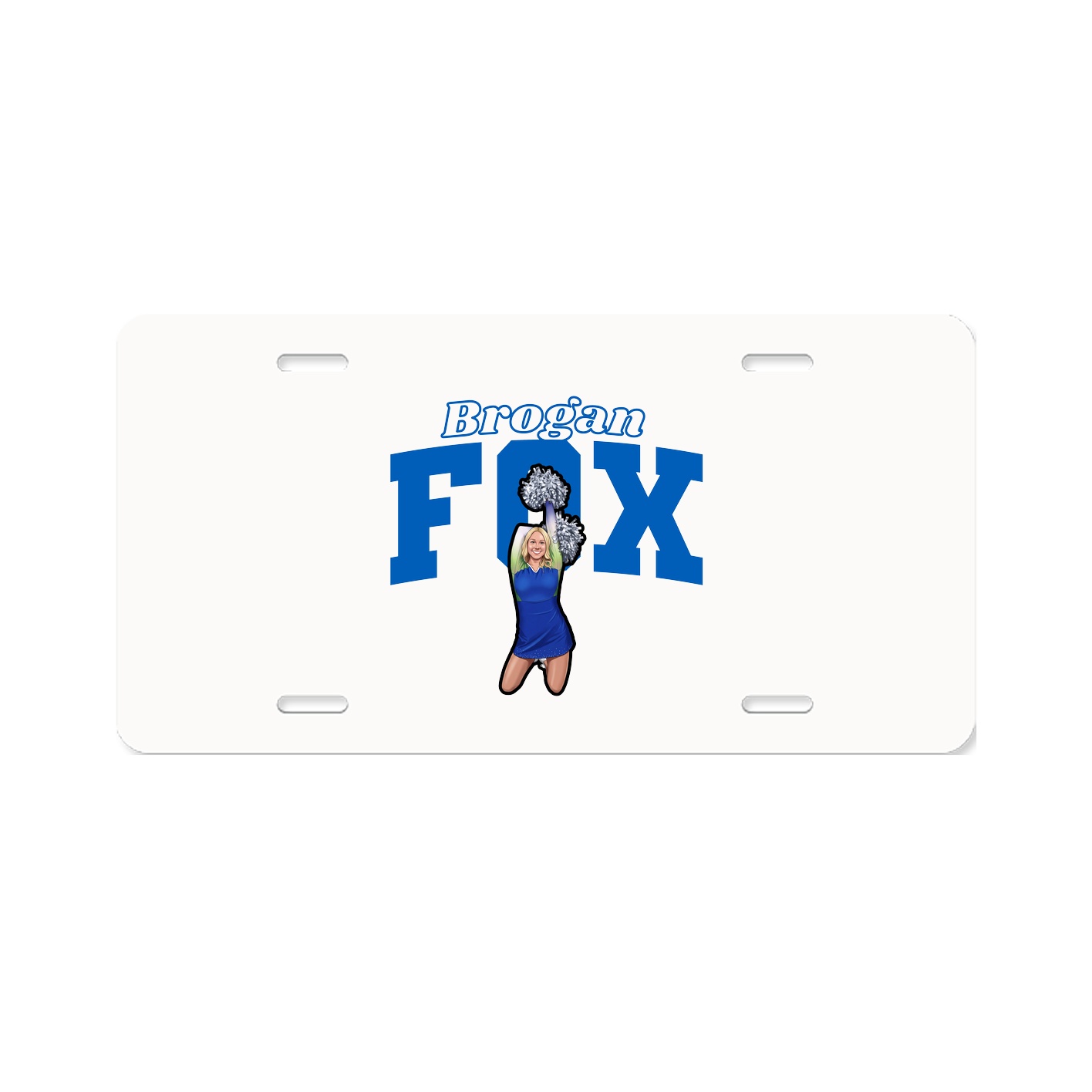 License Plate — Name Arch in Classic