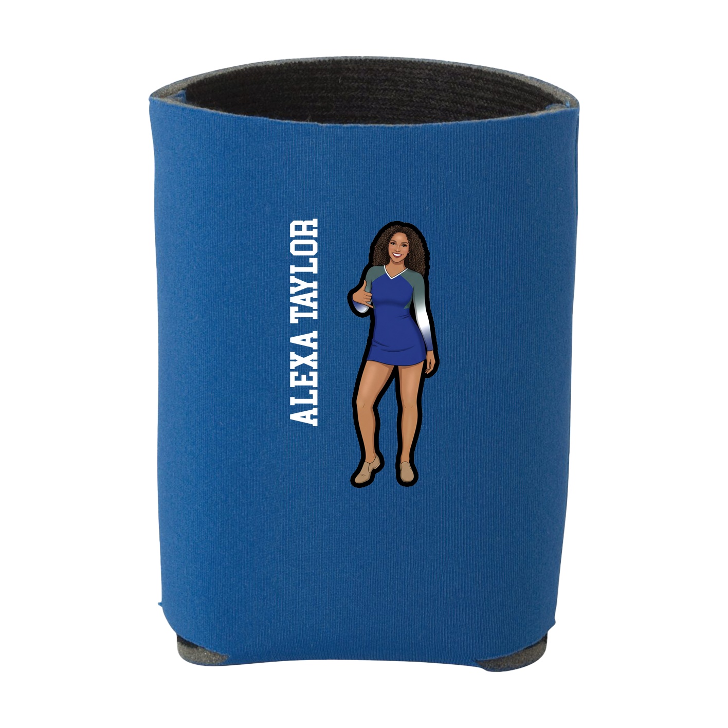 Can Holder — Name Vertical in Royal