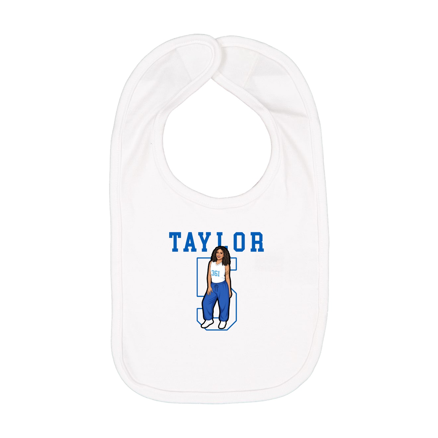 Infant Bib — Shirsey in White
