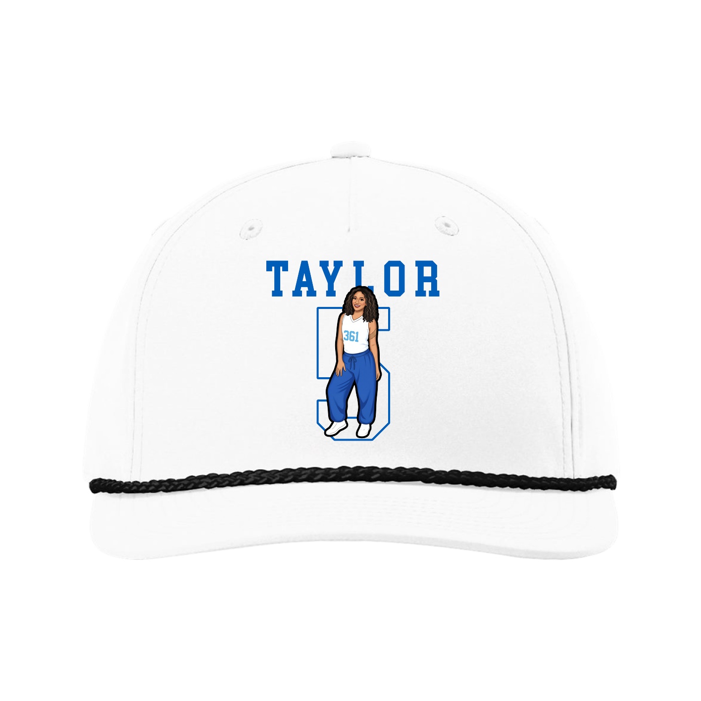 Five-Panel Classic Rope Cap — Shirsey in White