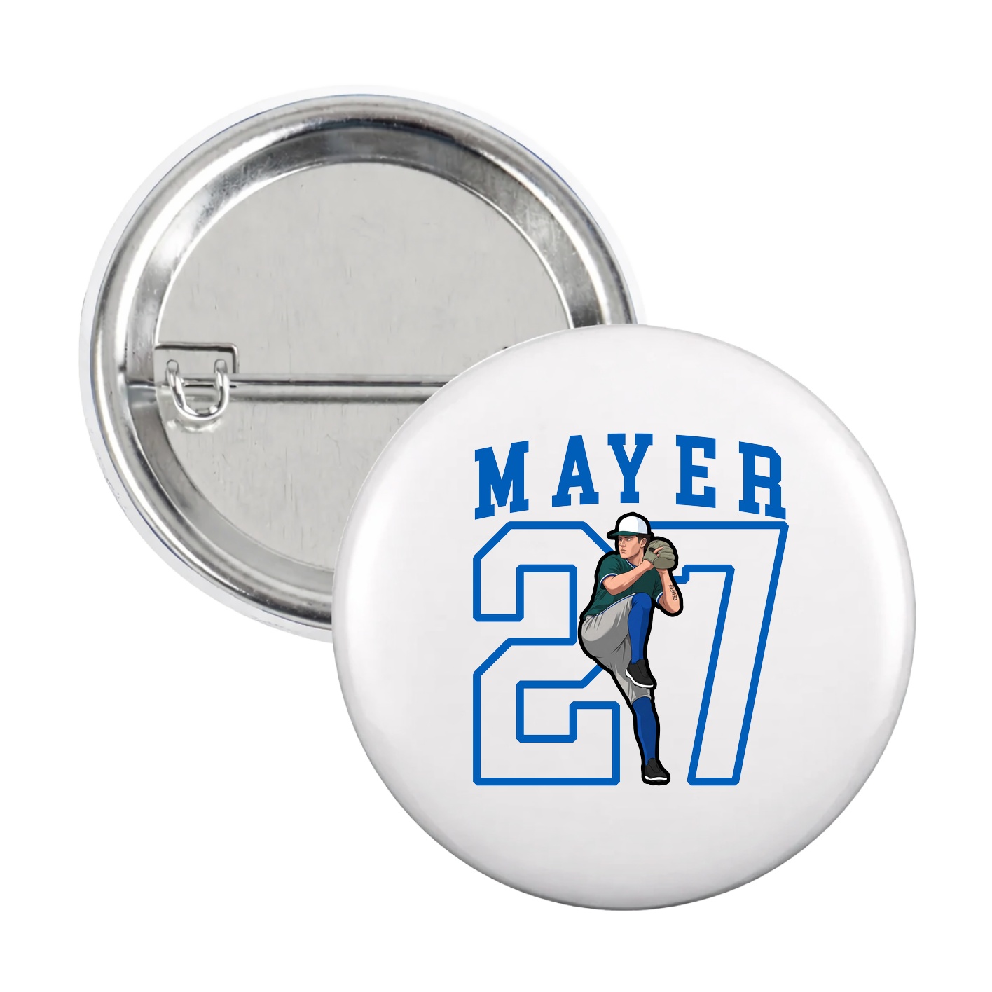 Game Day Button — Shirsey in White
