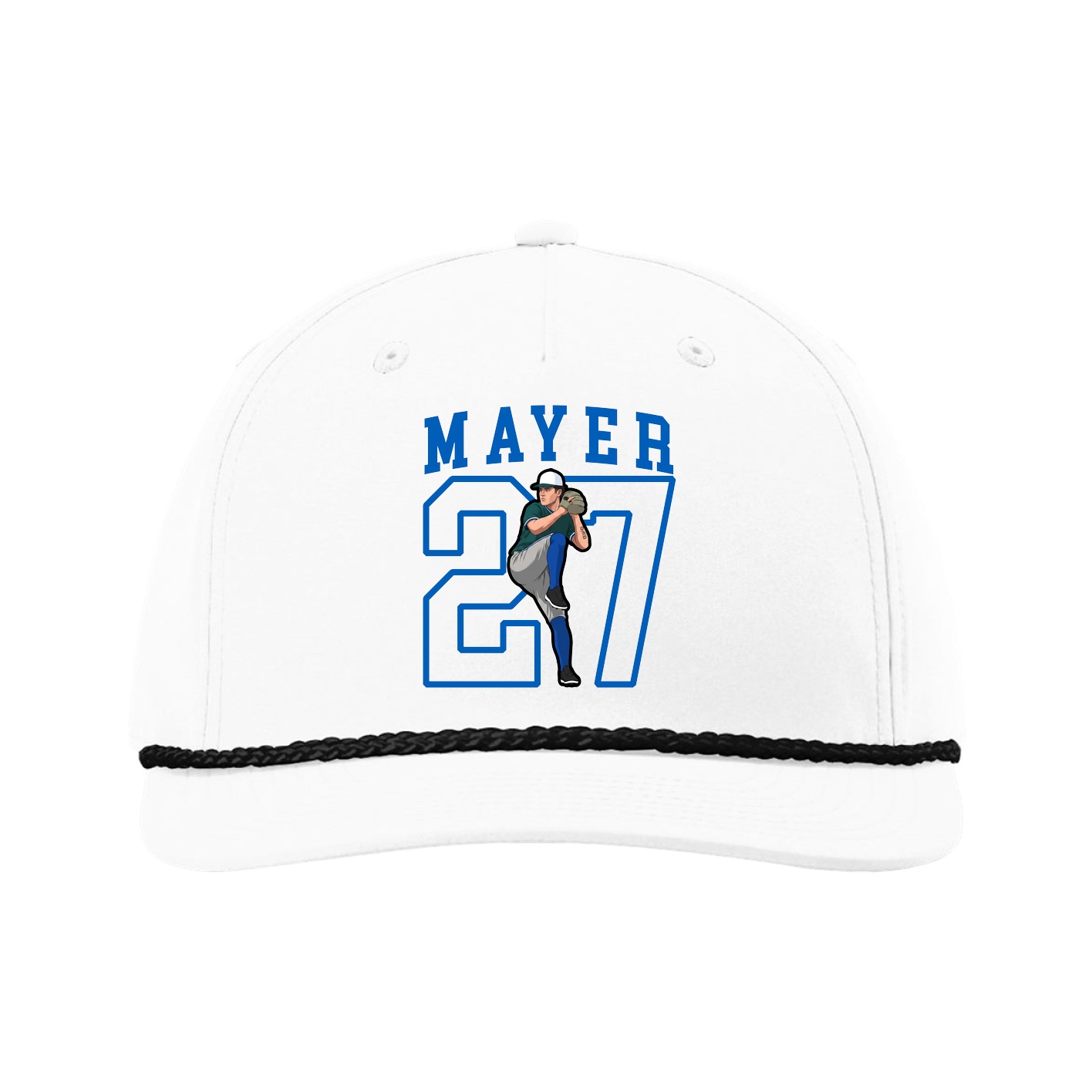 Five-Panel Classic Rope Cap — Shirsey in White