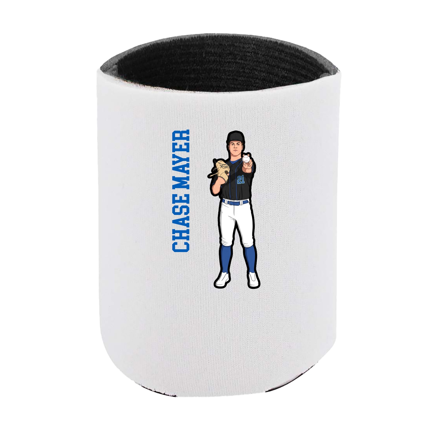 Can Holder — Name Vertical in White