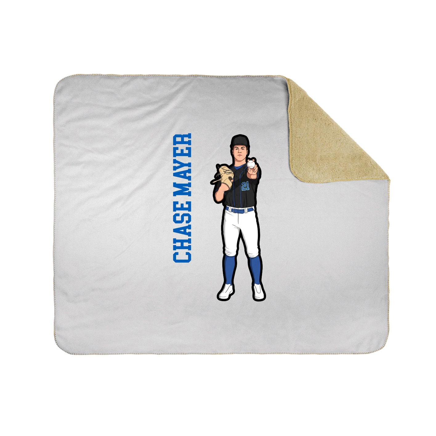 50x60 Sherpa Lined Throw Blanket