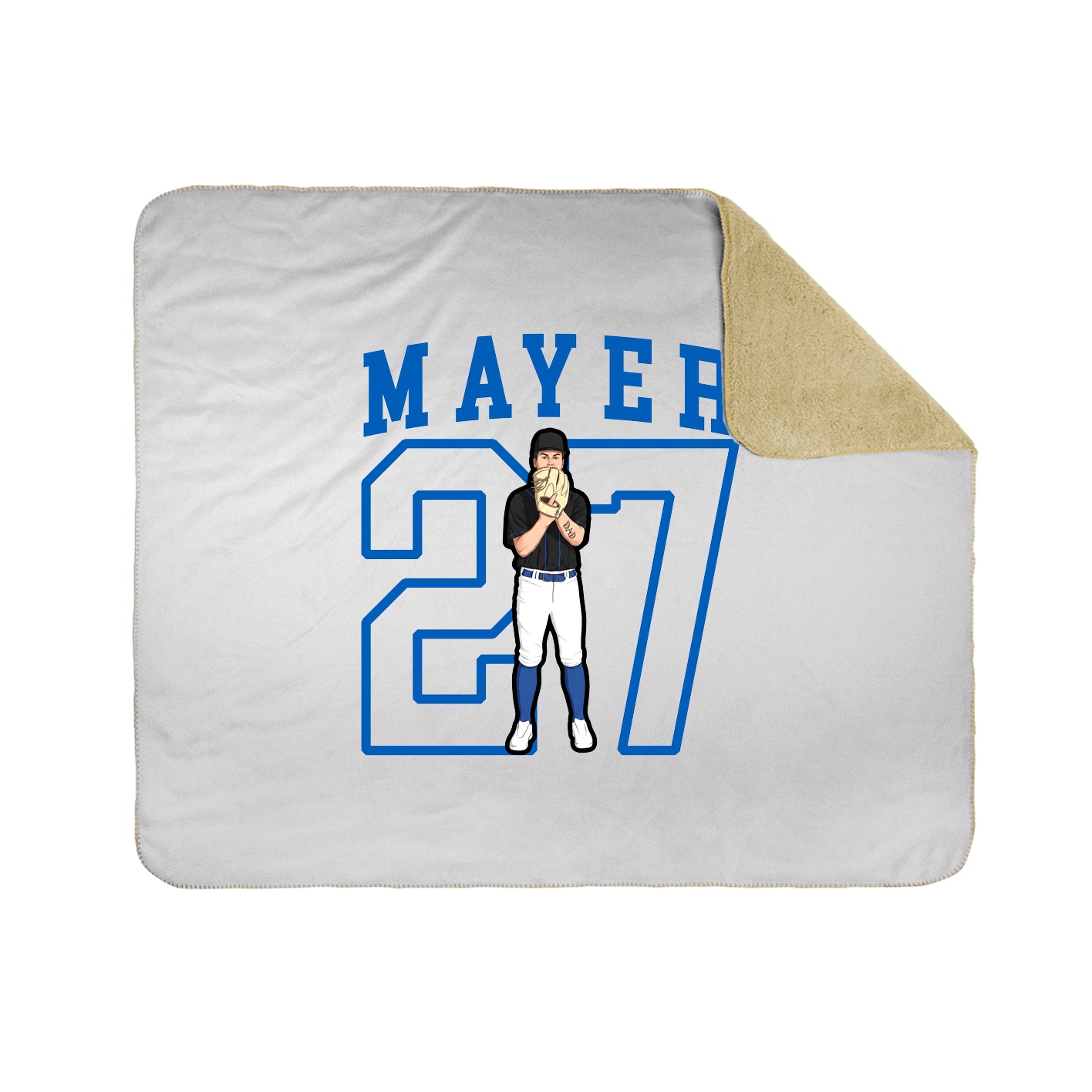 Throw Blanket — Shirsey in White