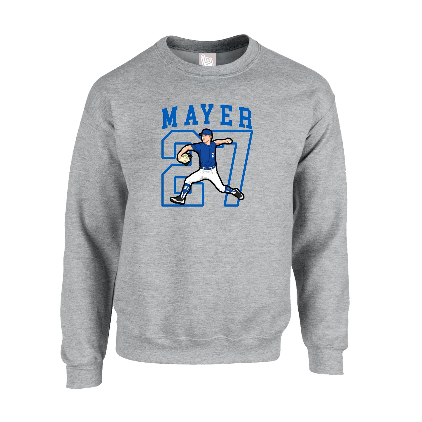 Fleece Crew — Shirsey in Grey
