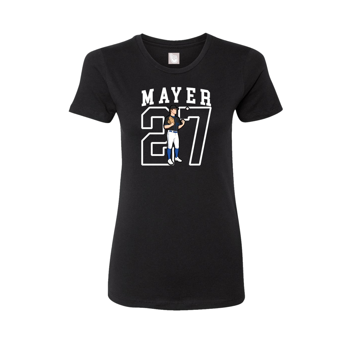 Fitted Women's Tee — Shirsey in Black