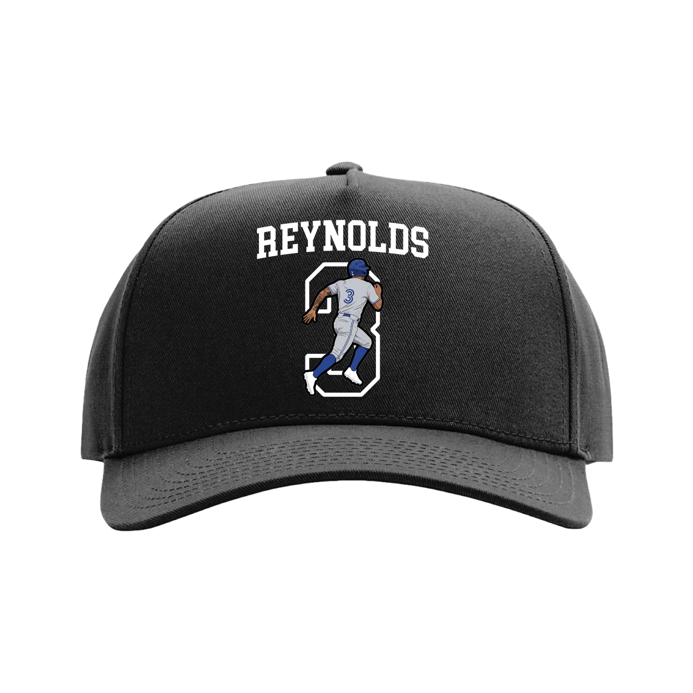 Full Fabric Five-Panel Champ Cap — Shirsey in Black