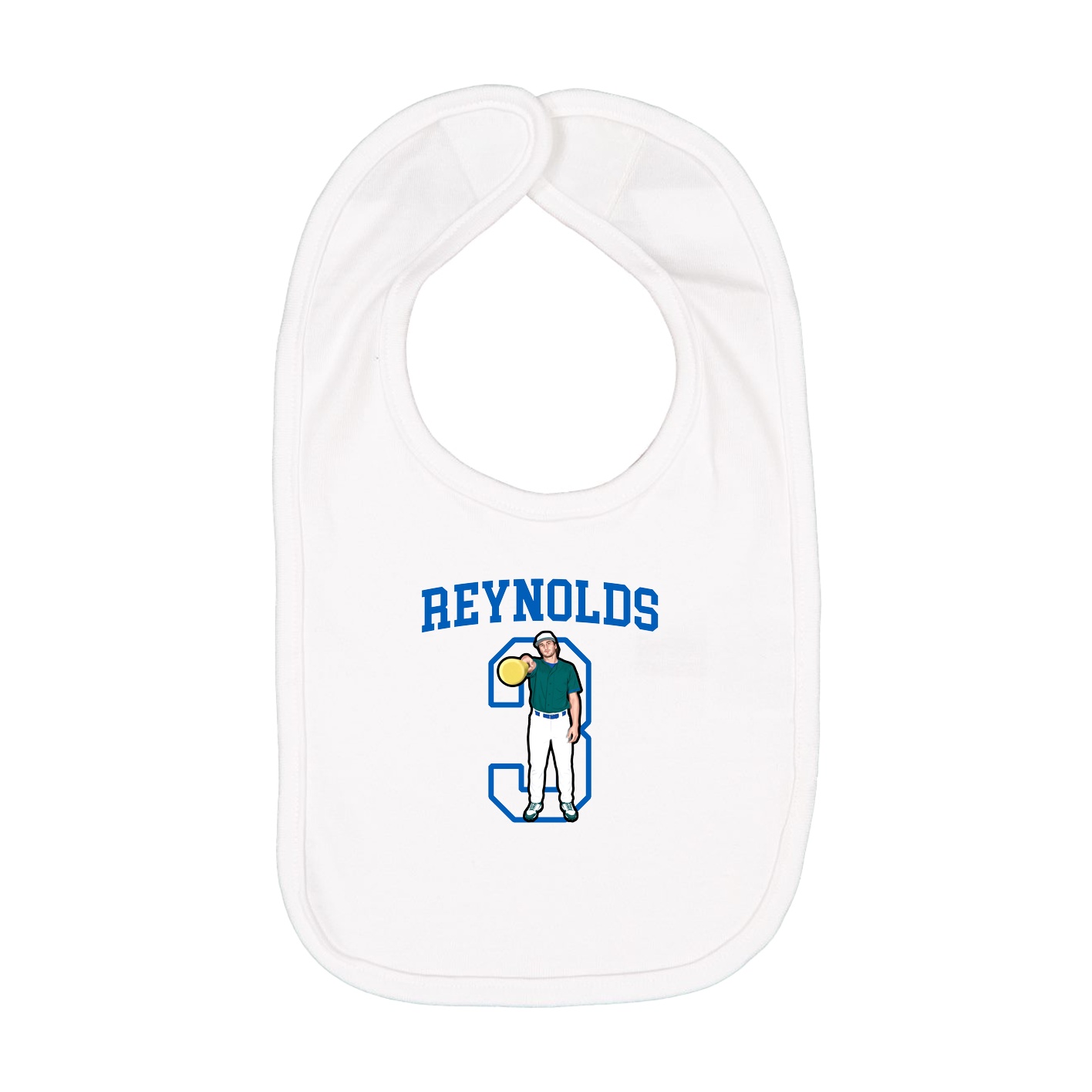 Infant Bib — Shirsey in White