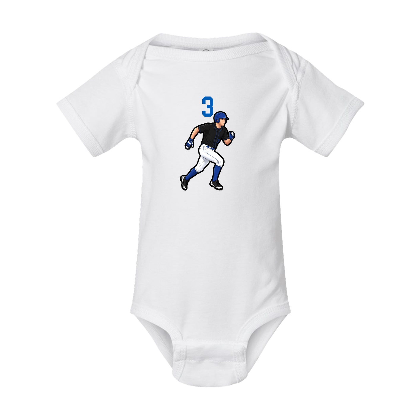 Baby Onesie — Number Top in White