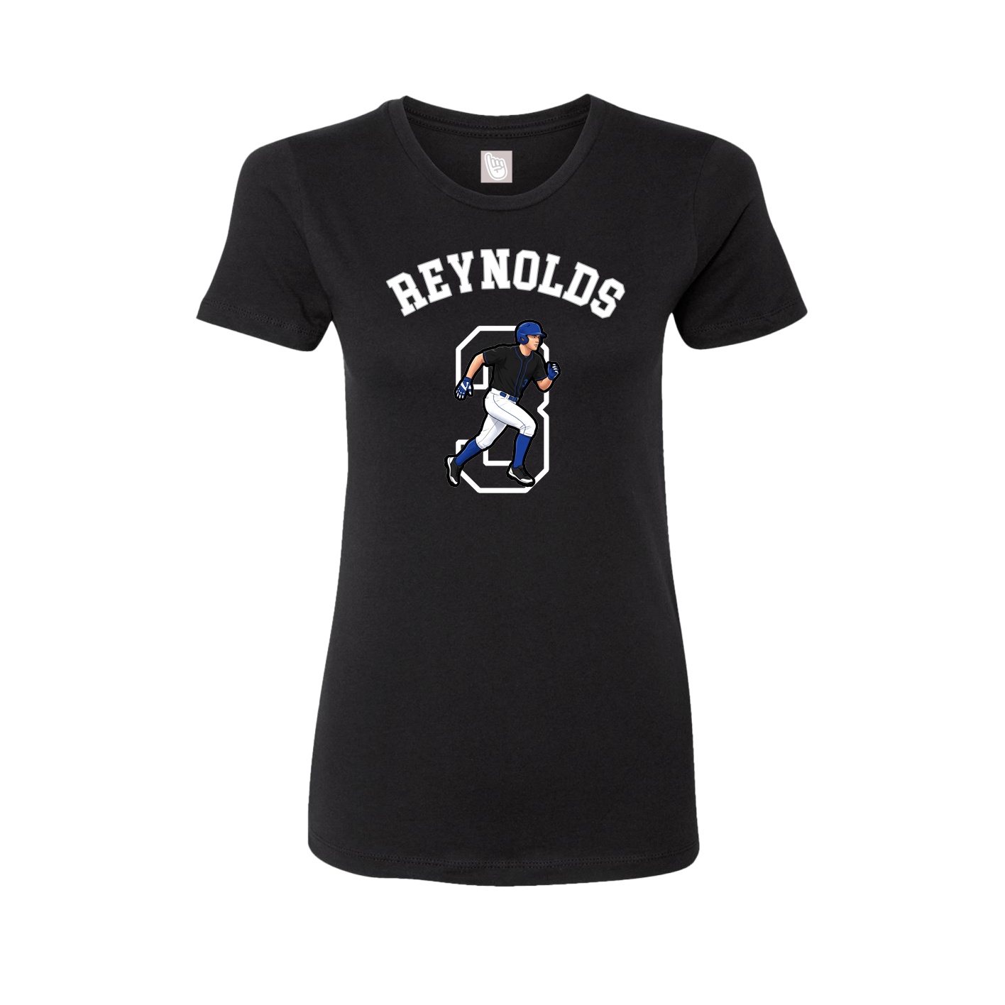 Fitted Women's Tee — Shirsey Arch in Black