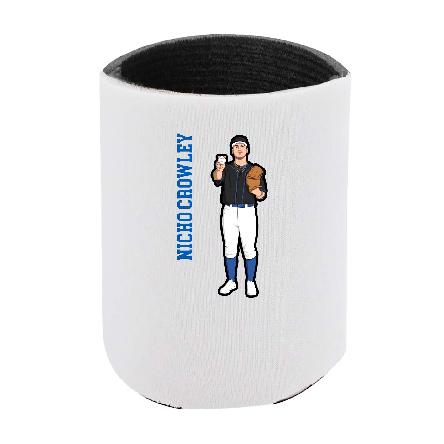 Can Holder — Name Vertical in White