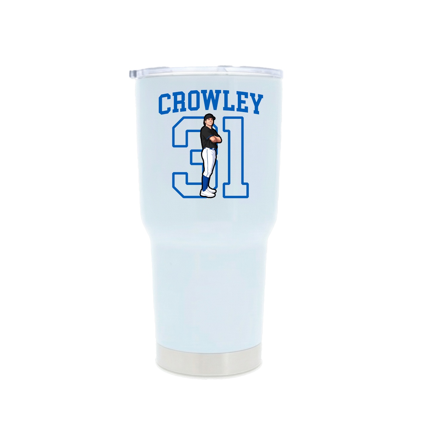 30oz Stainless Steel Tumbler — Shirsey in White