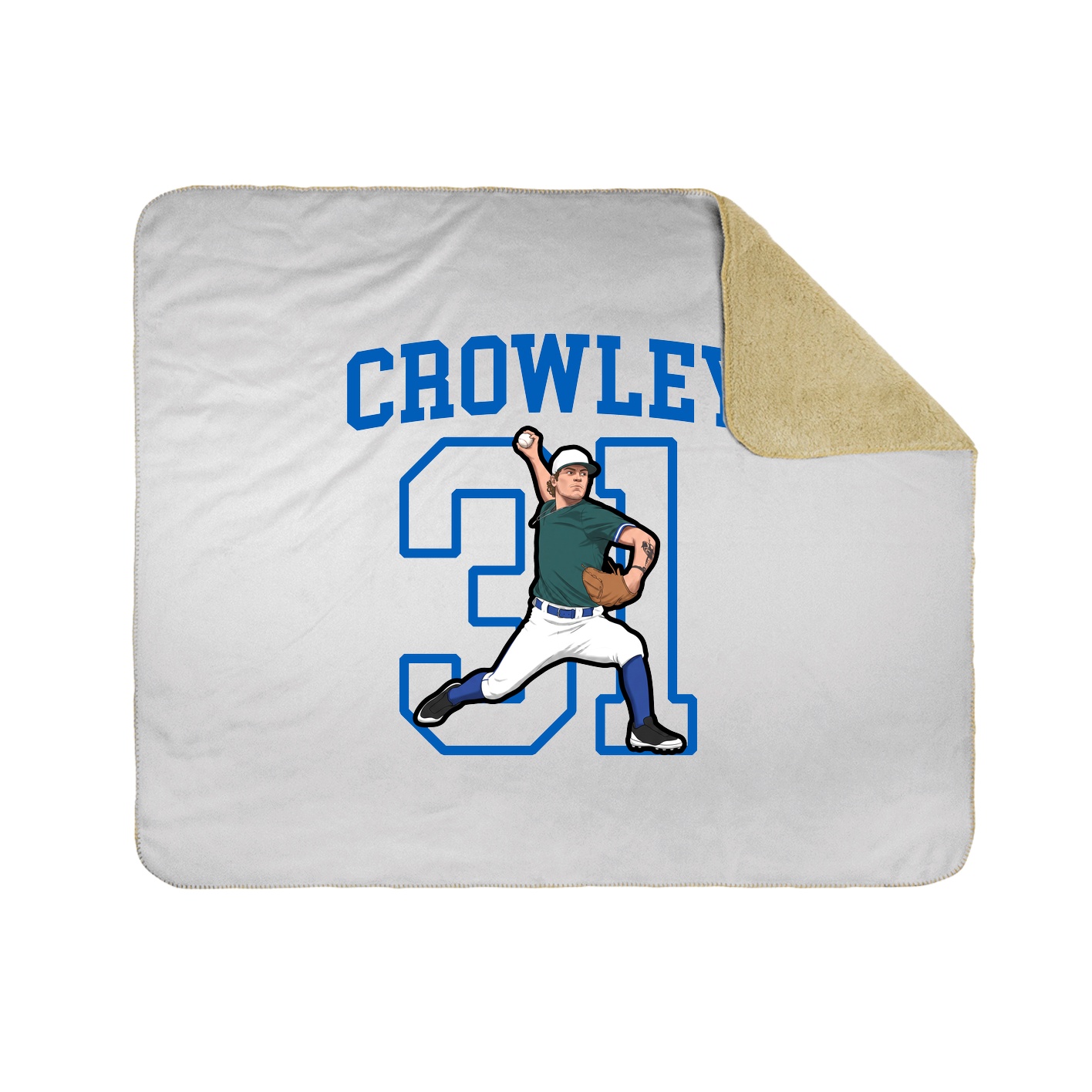 50x60 Sherpa Lined Throw Blanket