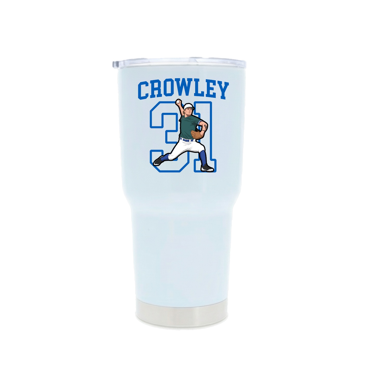 30oz Stainless Steel Tumbler — Shirsey in White