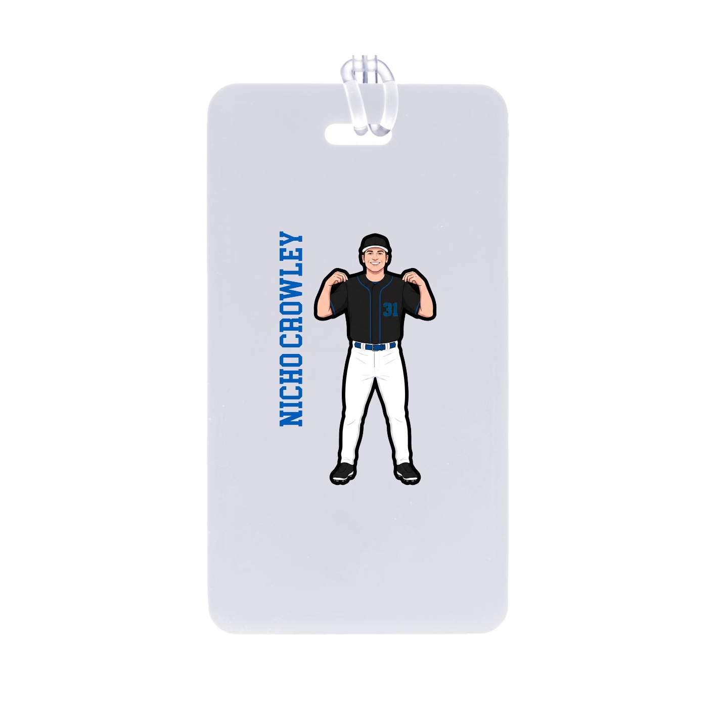 Bag Tag — Name Vertical in Classic