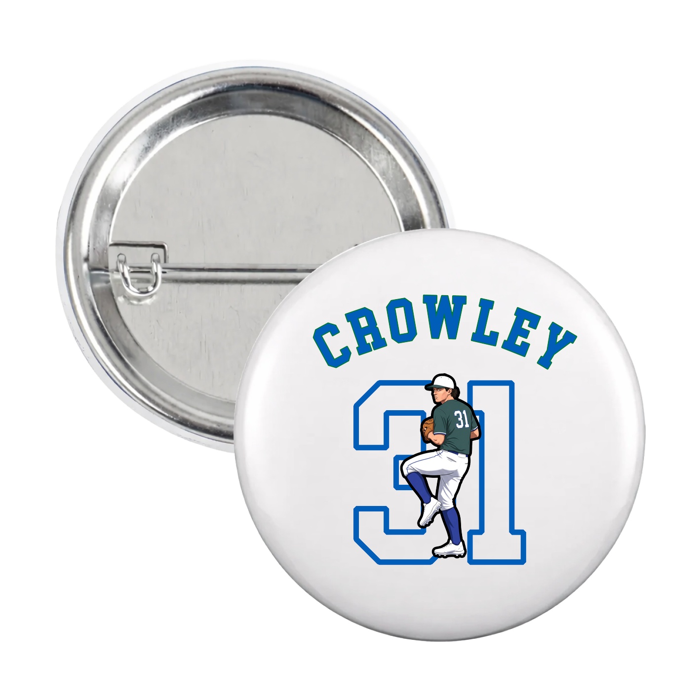 Game Day Button — Shirsey Arch in White