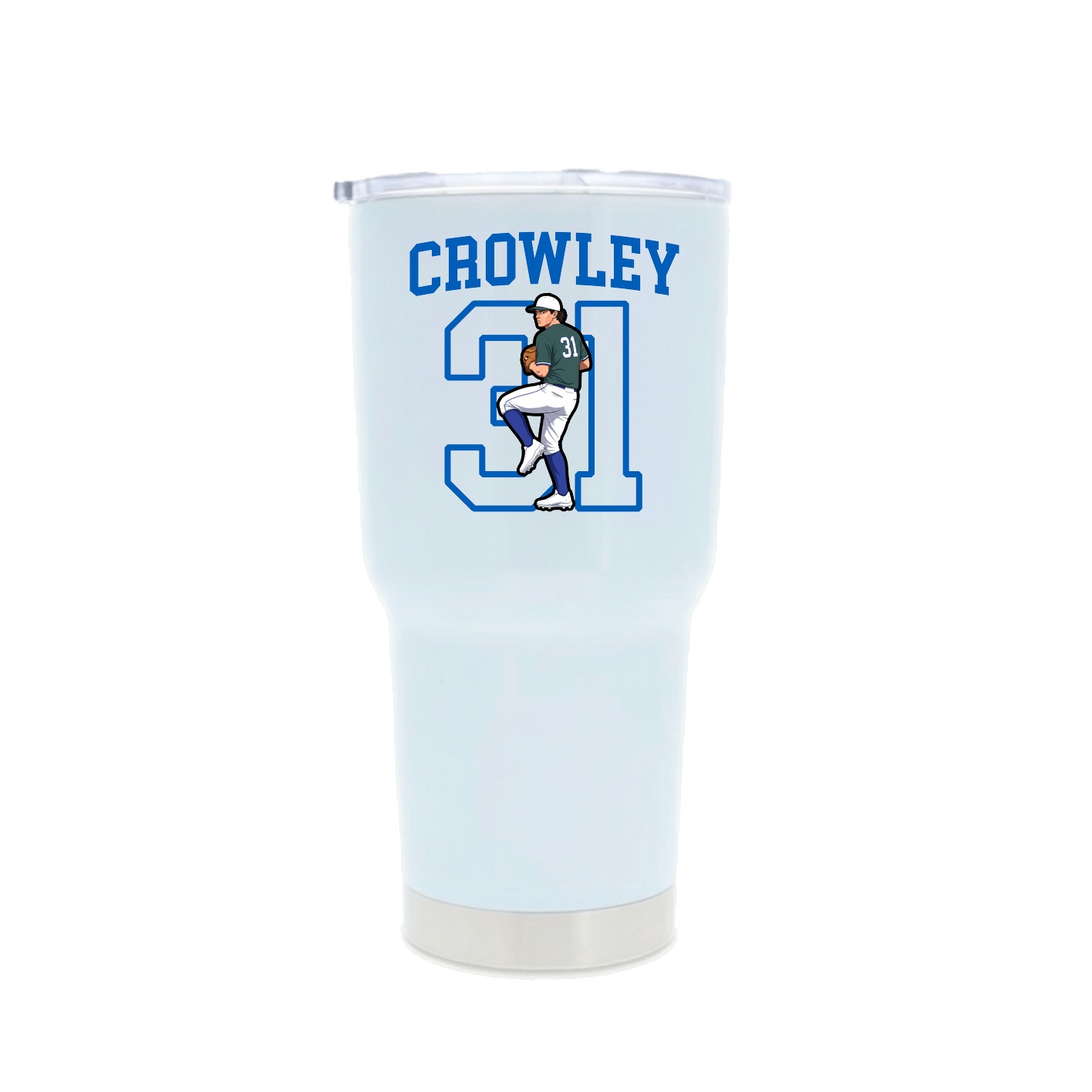 30oz Stainless Steel Tumbler — Shirsey in White
