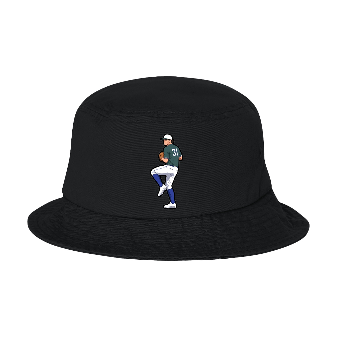 Bucket Cap — Name Vertical in Black