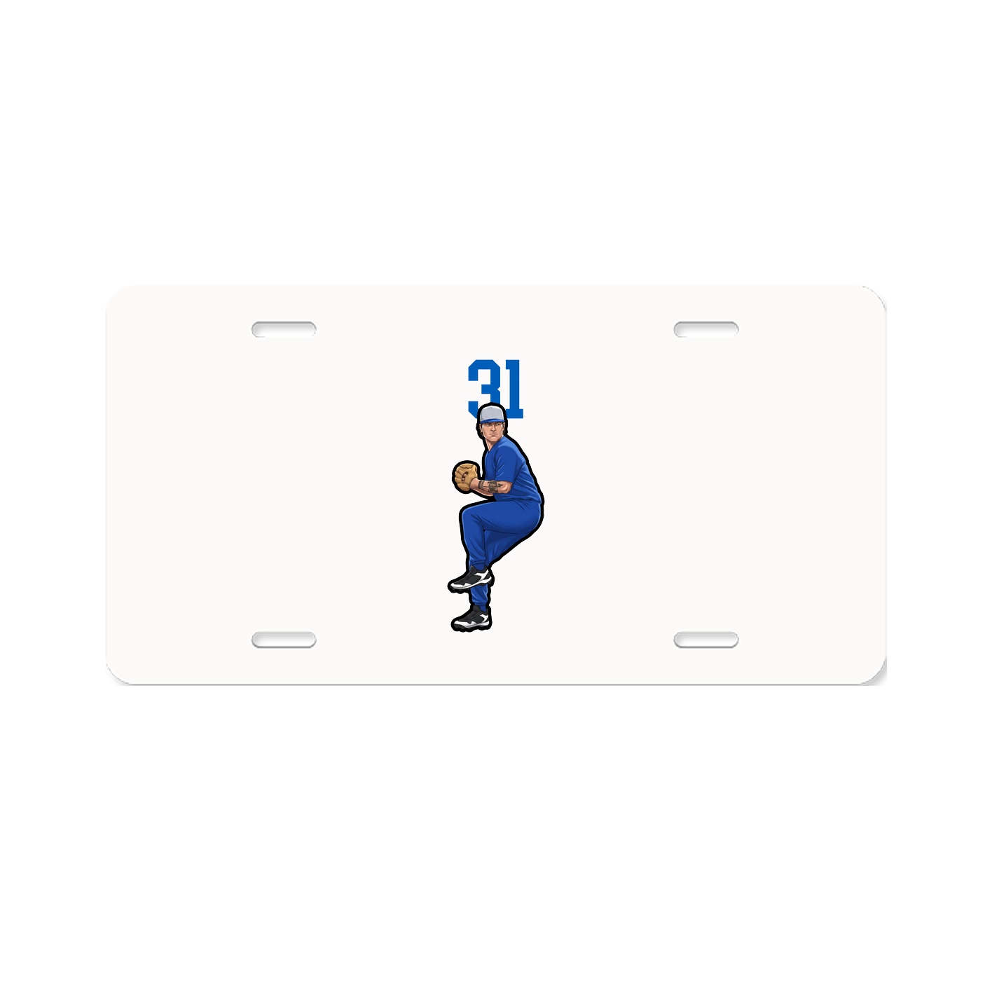 License Plate — Number Top in Classic