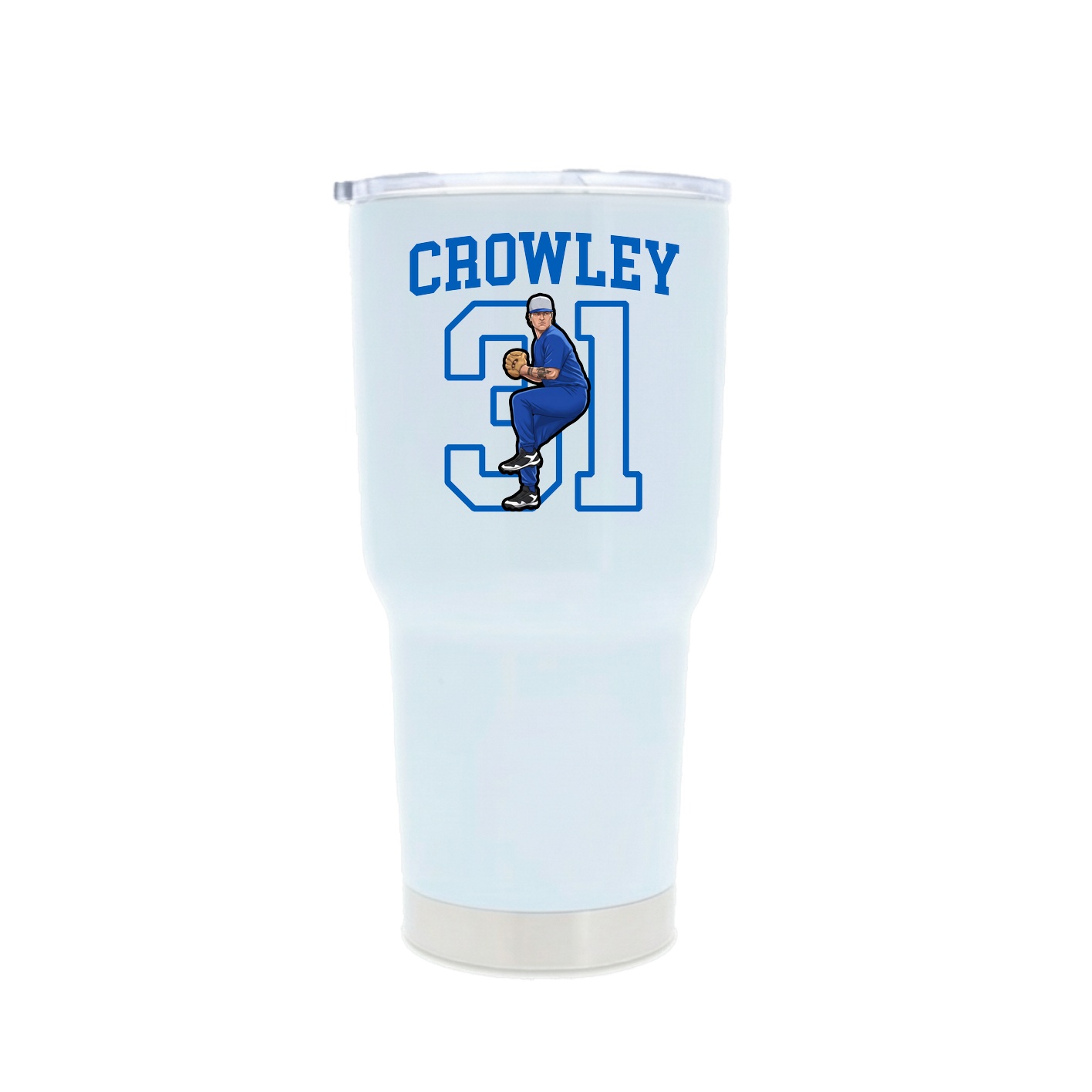 30oz Stainless Steel Tumbler — Shirsey in White