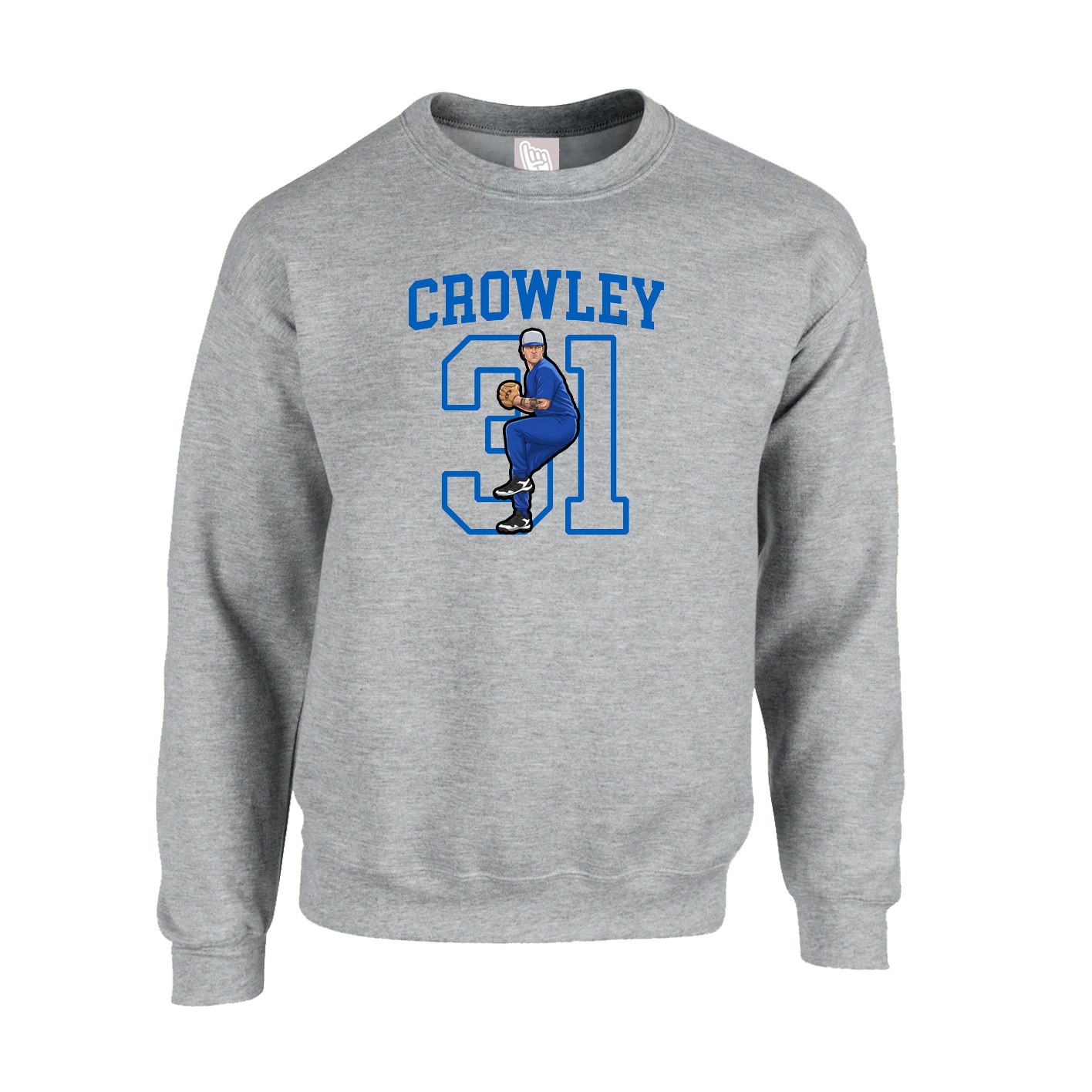 Fleece Crew — Shirsey in Grey