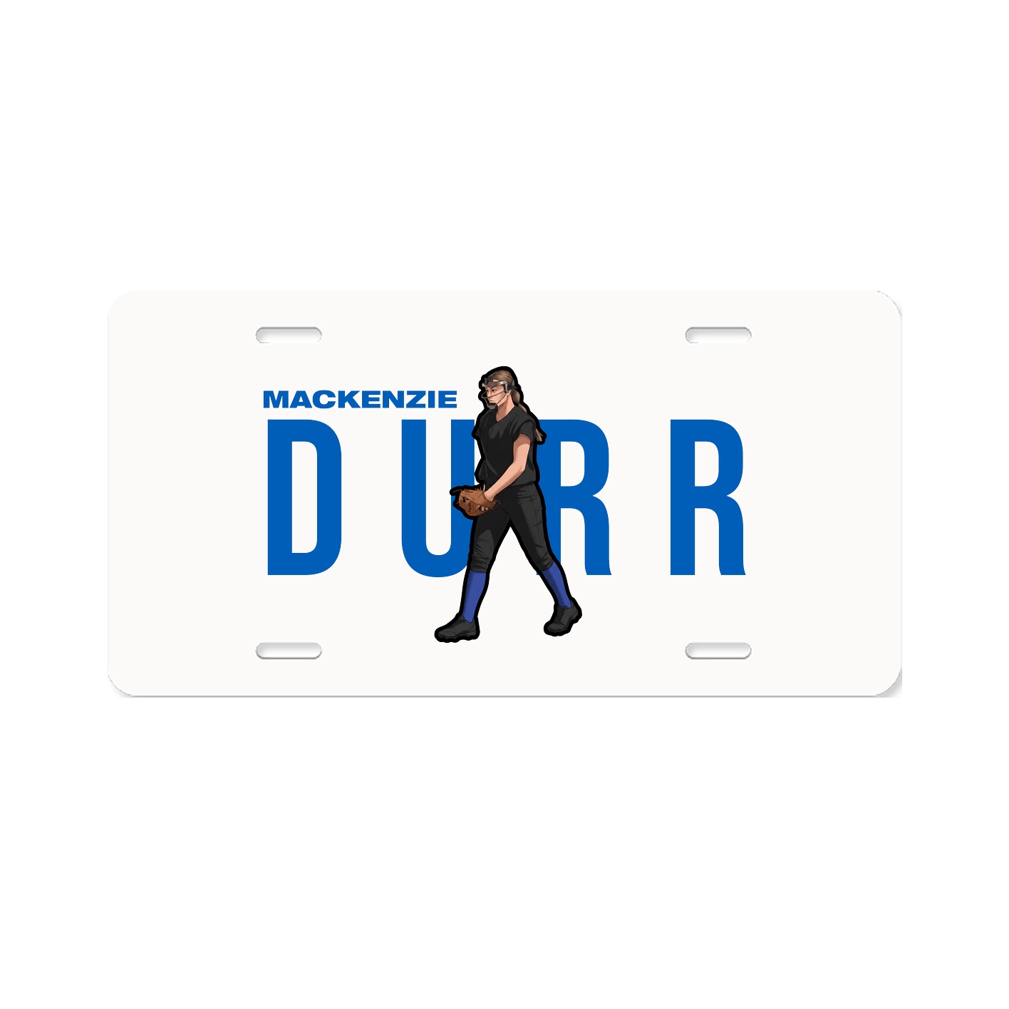License Plate — Player Name in Classic