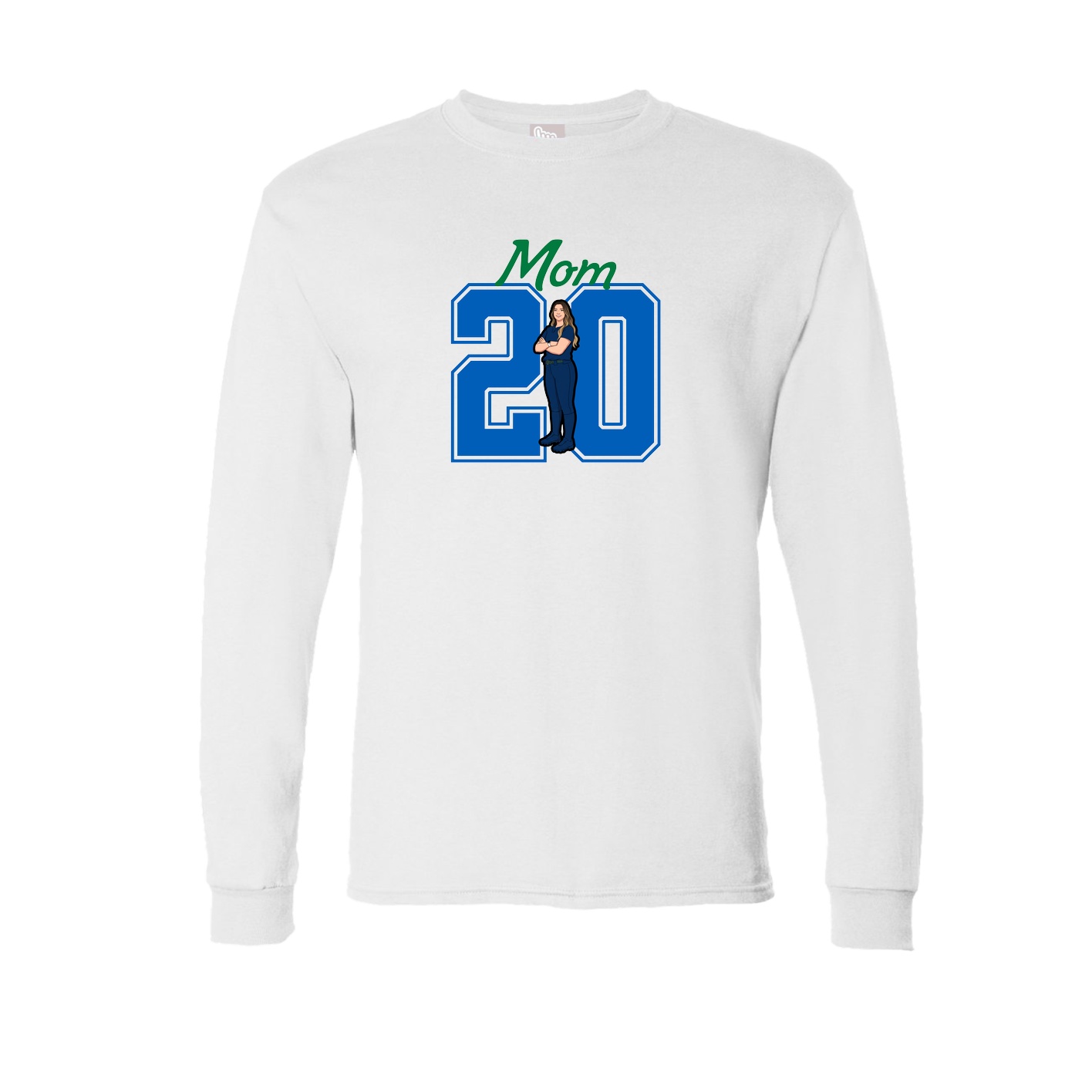 Long Sleeve Tee — Mothers Day Shirsey in White