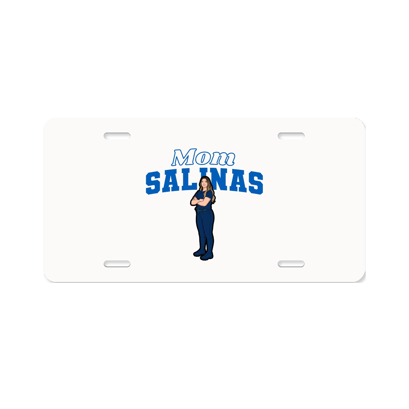 License Plate — Mothers Day Block in Classic