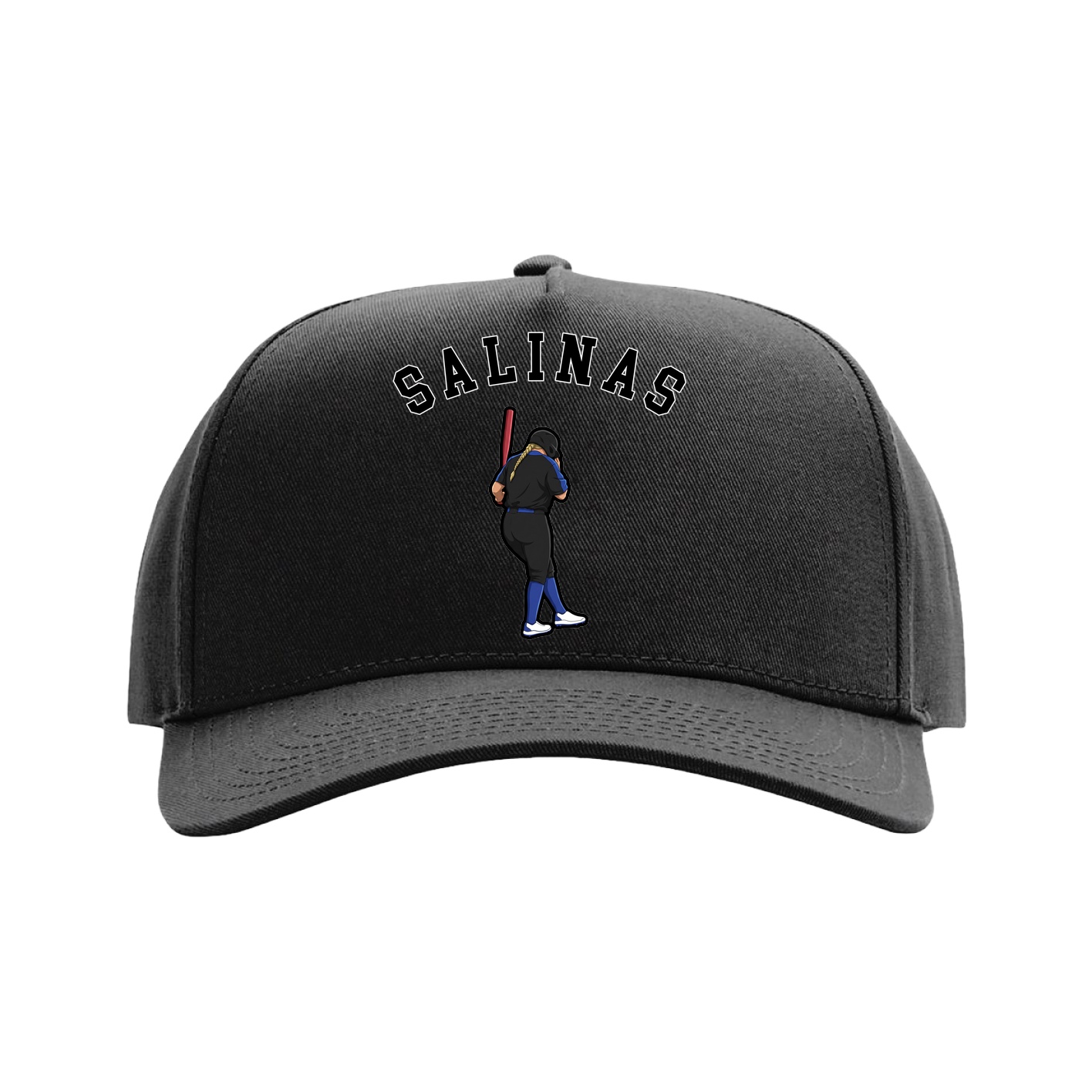 Full Fabric Five-Panel Champ Cap — Shirsey Arch in Black