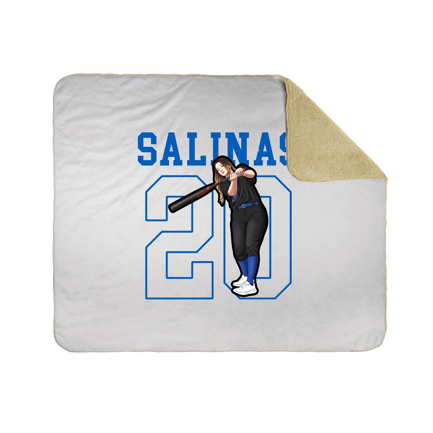 Throw Blanket — Shirsey in White