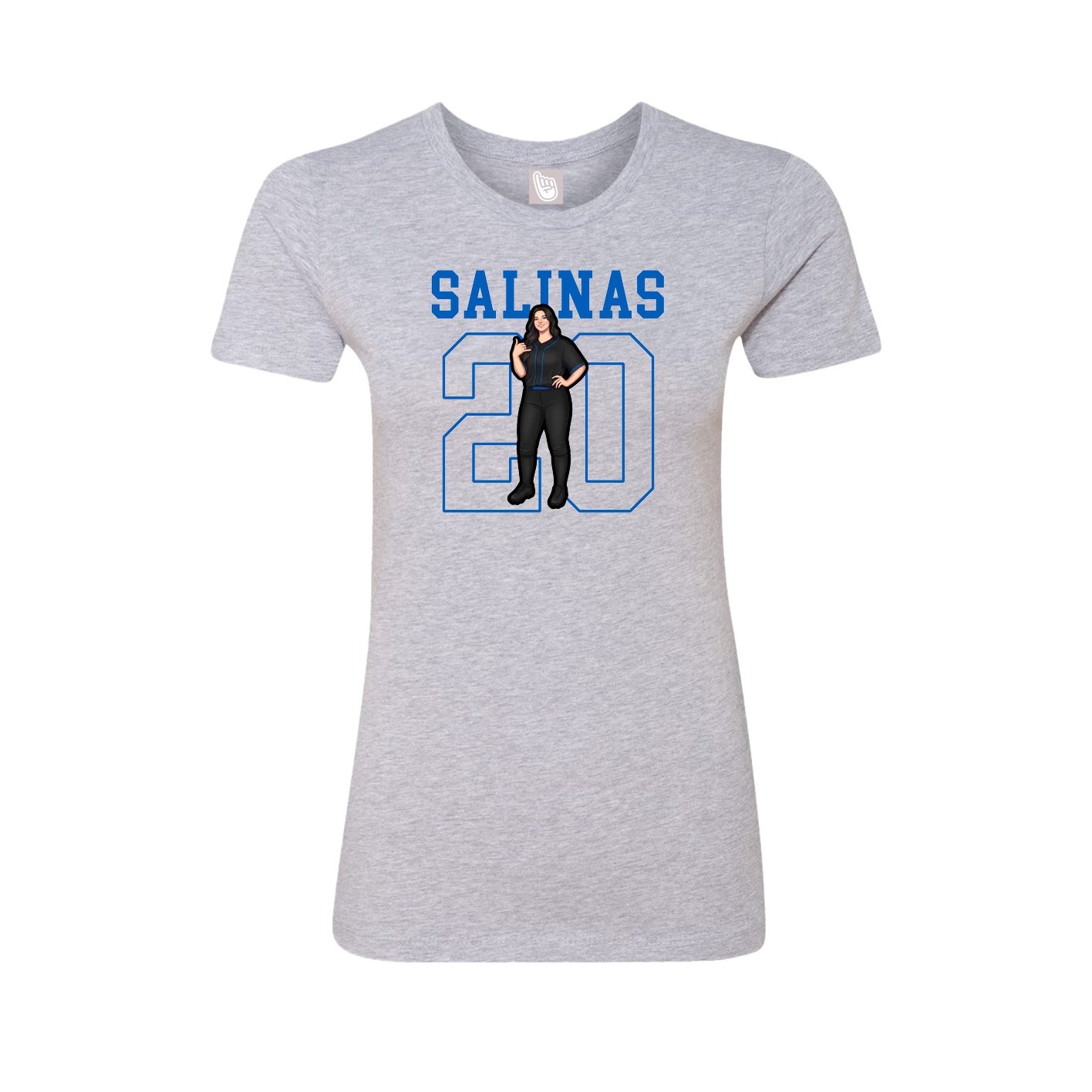 Fitted Women's Tee — Shirsey in Grey