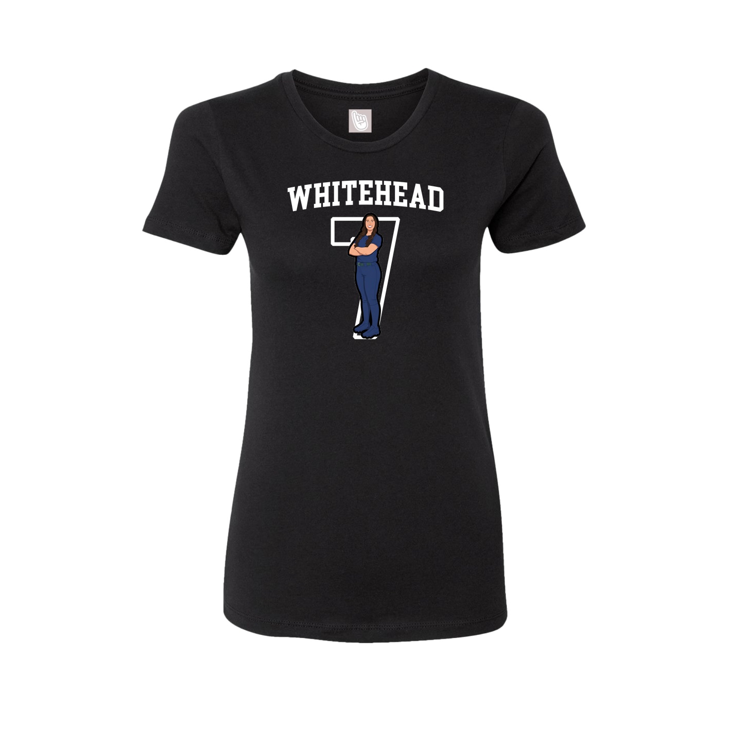 Fitted Women's Tee — Shirsey in Black