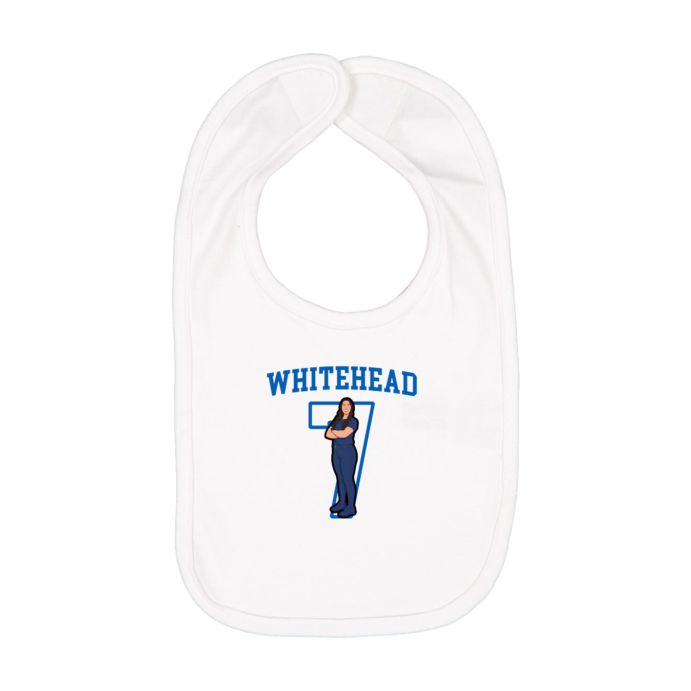 Infant Bib — Shirsey in White