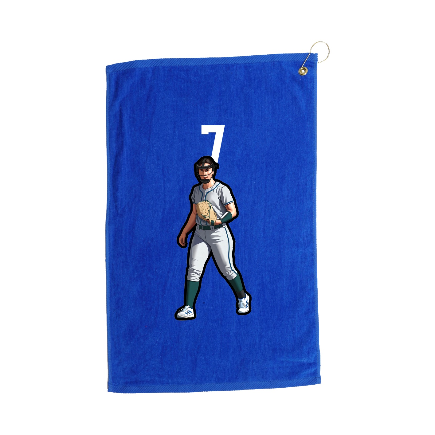 Golf Towel — Number Top in Royal