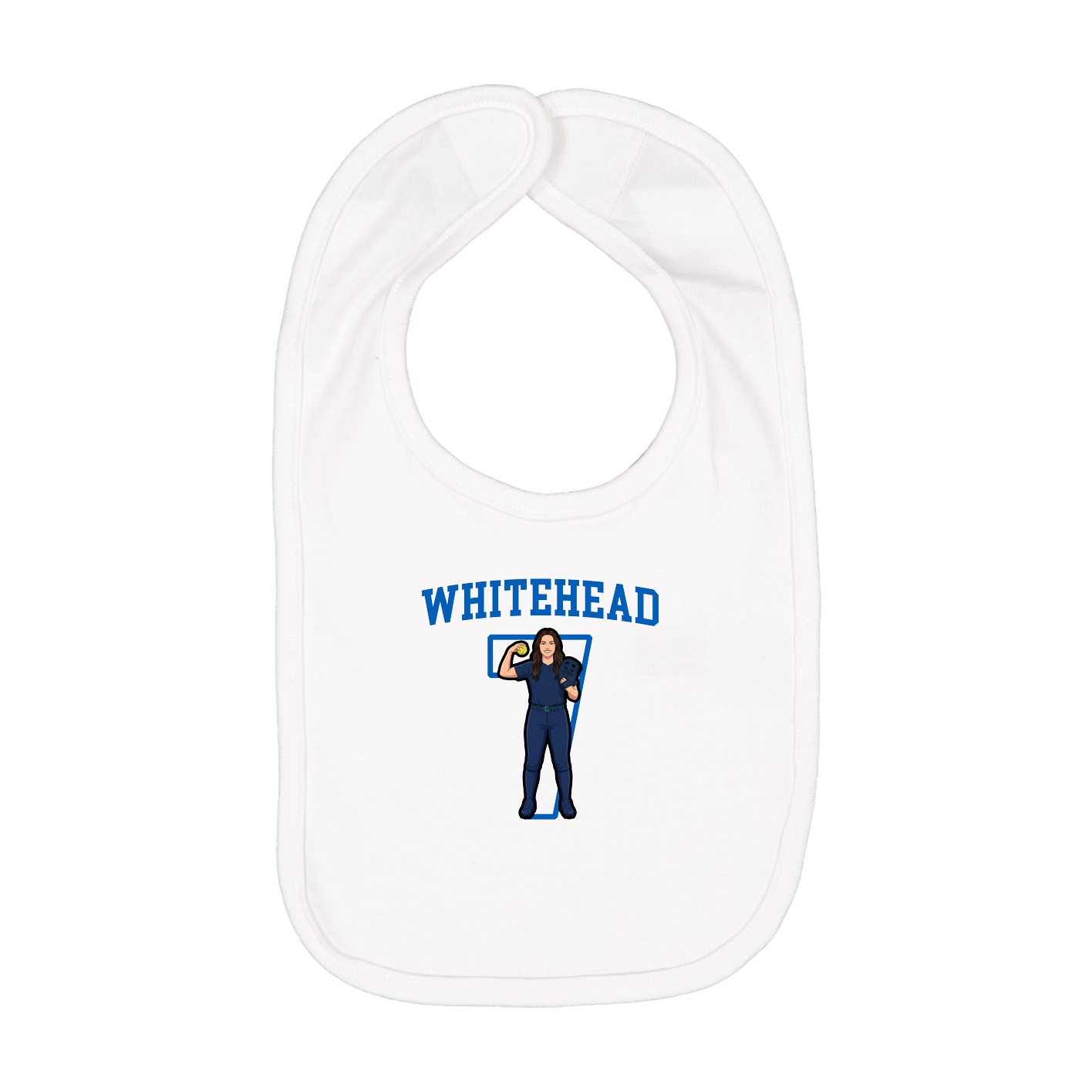 Infant Bib — Shirsey in White
