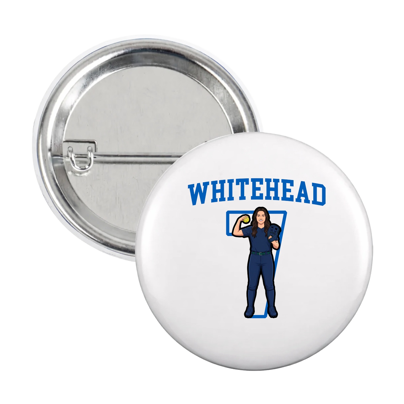 Game Day Button — Shirsey in White