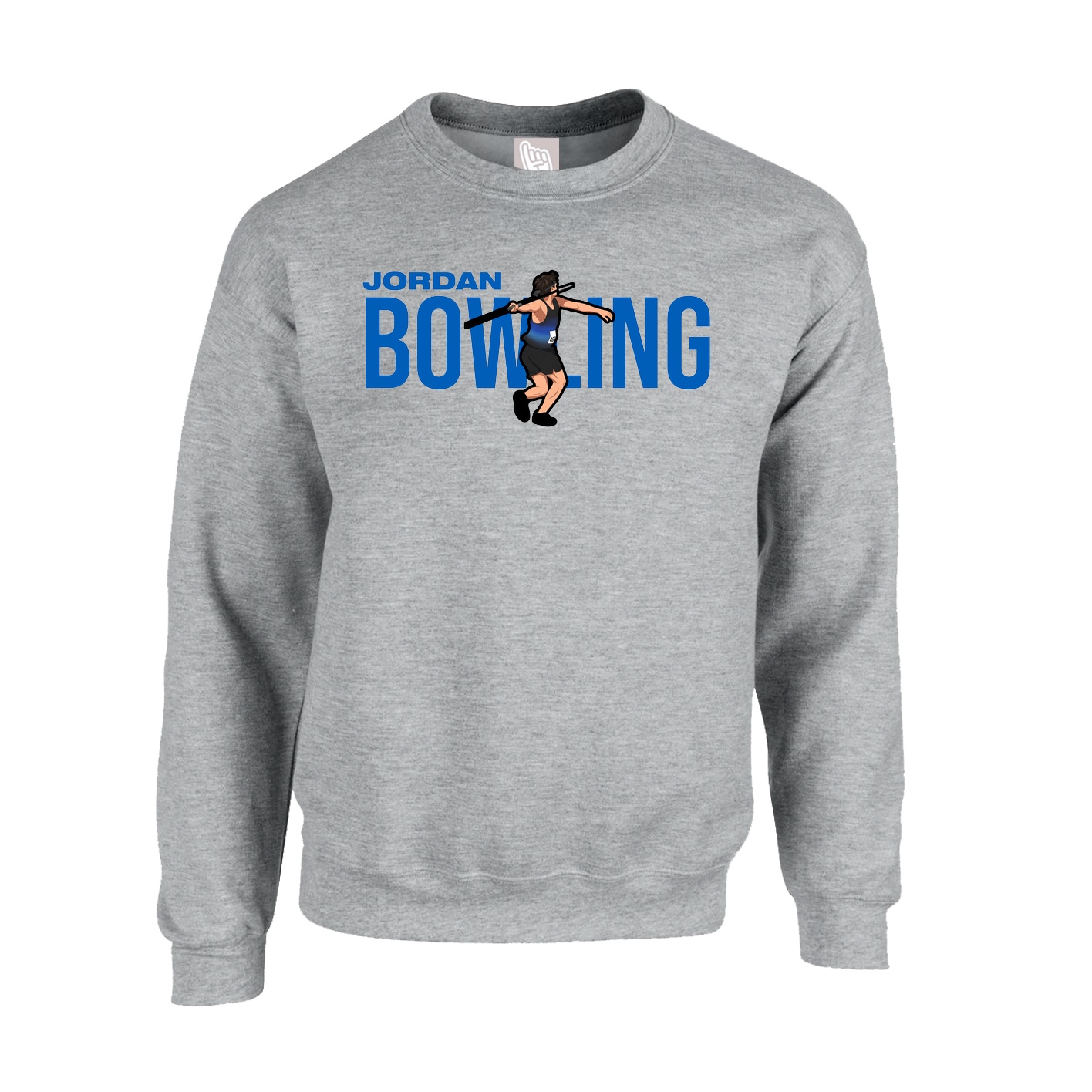 Fleece Crew — Player Name in Grey