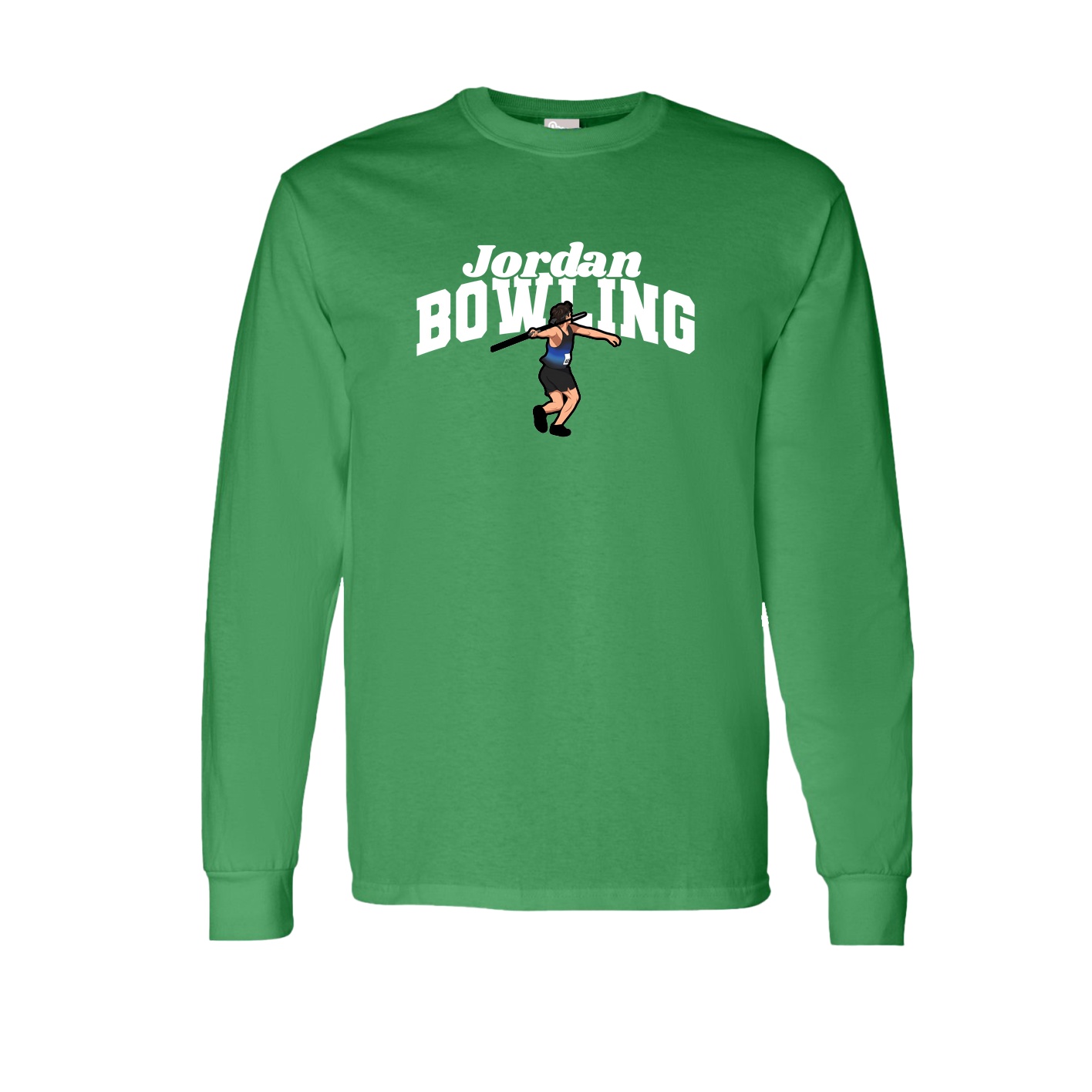 Long Sleeve Tee — Signature Arch in Green