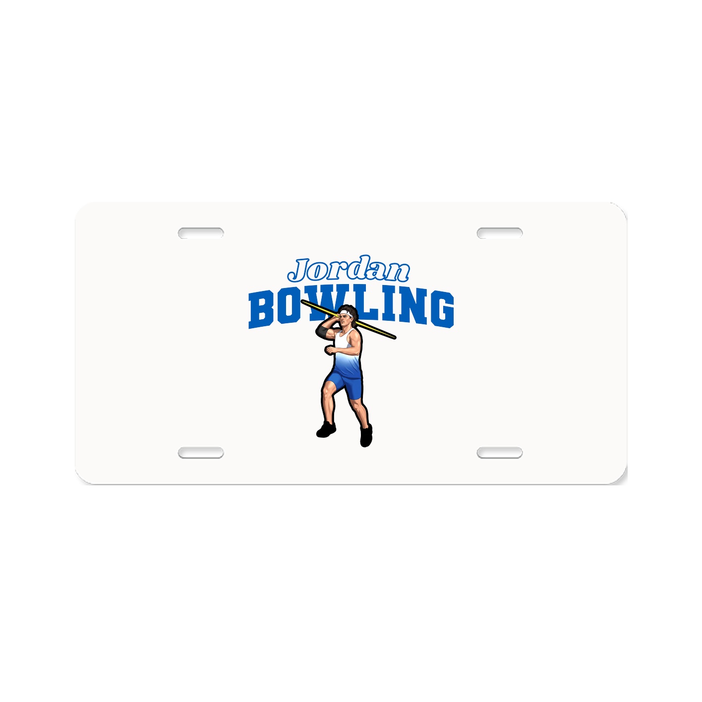 License Plate — Name Arch in Classic