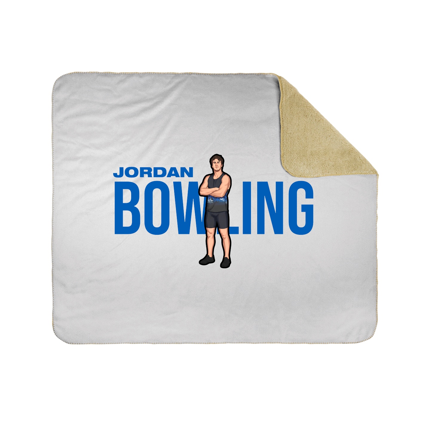Throw Blanket — Player Name in White