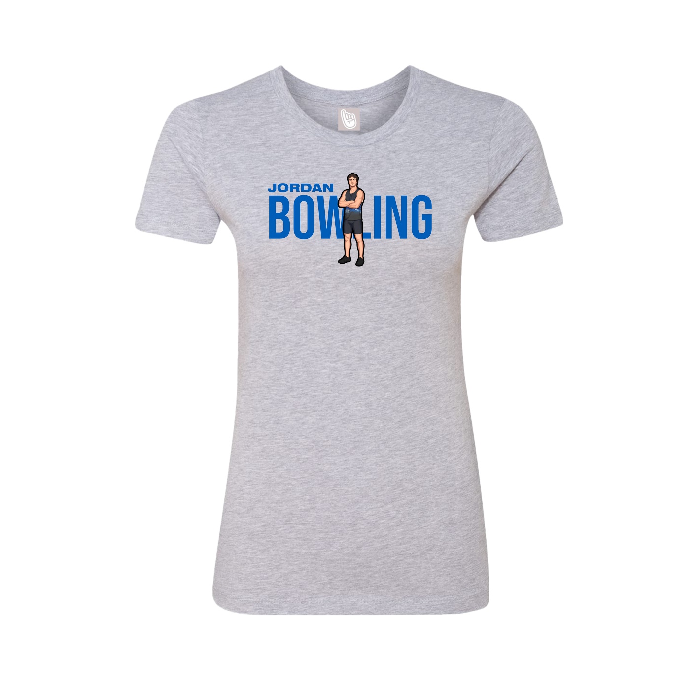 Womens Tee — Player Name in Grey