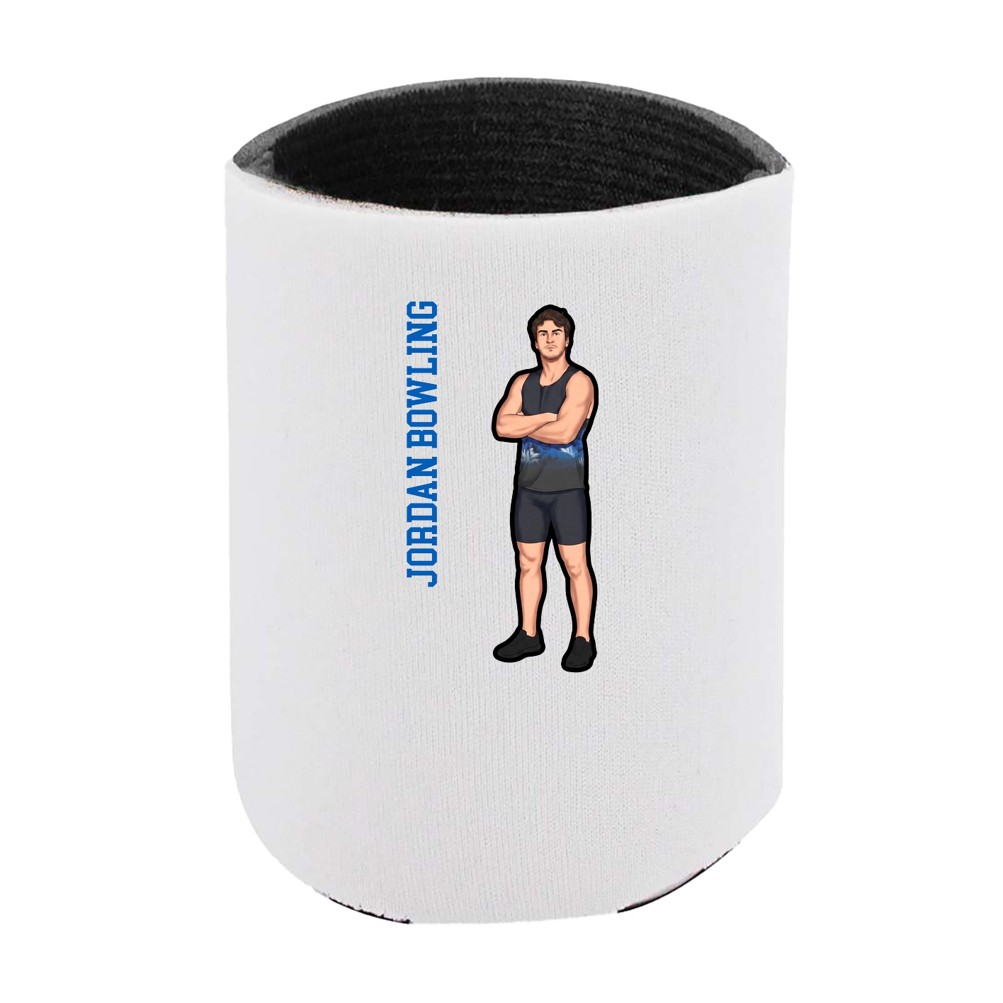 Can Holder — Name Vertical in White