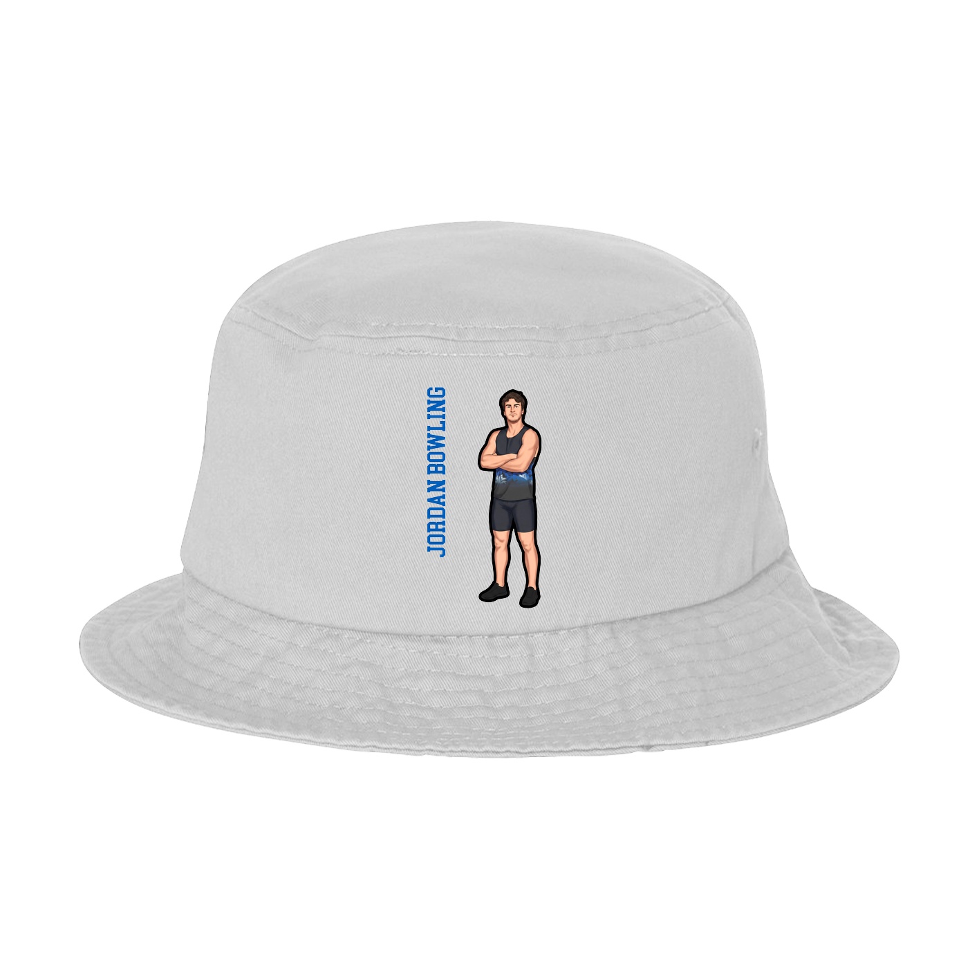 Bucket Cap — Name Vertical in White