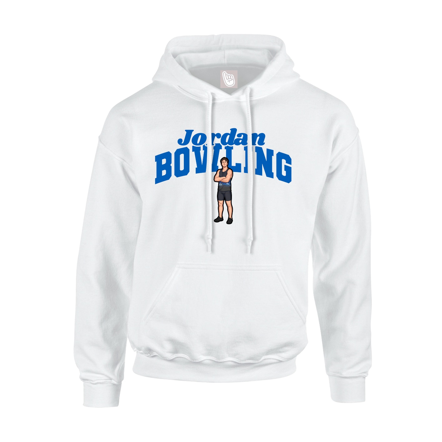 Hoodie — Signature Arch in White