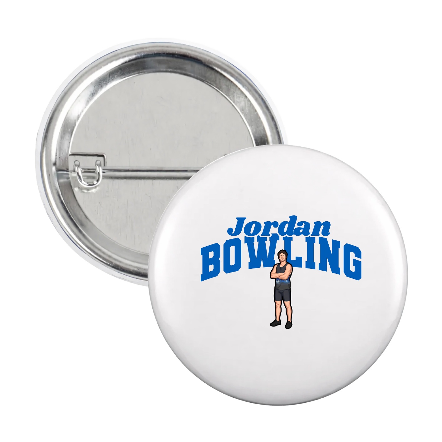 Game Day Button — Signature Arch in White